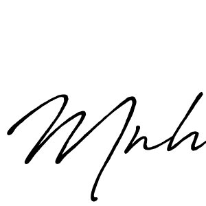 It looks lik you need a new signature style for name Mnh. Design unique handwritten (Antro_Vectra_Bolder) signature with our free signature maker in just a few clicks. Mnh signature style 7 images and pictures png