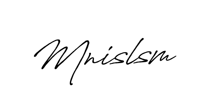 if you are searching for the best signature style for your name Mnislsm. so please give up your signature search. here we have designed multiple signature styles  using Antro_Vectra_Bolder. Mnislsm signature style 7 images and pictures png