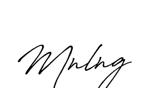 Use a signature maker to create a handwritten signature online. With this signature software, you can design (Antro_Vectra_Bolder) your own signature for name Mnlng. Mnlng signature style 7 images and pictures png