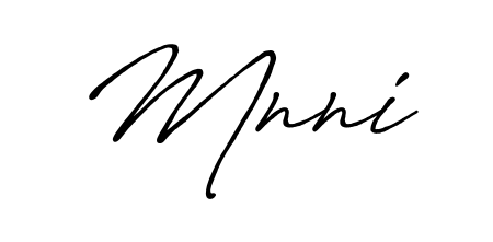 Generate high-definition signature styles for Mnni. The Antro_Vectra_Bolder typeface ensures crisp legibility and sophisticated design. Mnni signature style 7 images and pictures png