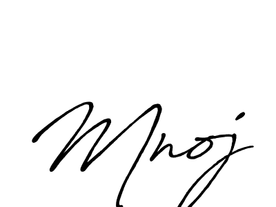 How to make Mnoj signature? Antro_Vectra_Bolder is a professional autograph style. Create handwritten signature for Mnoj name. Mnoj signature style 7 images and pictures png