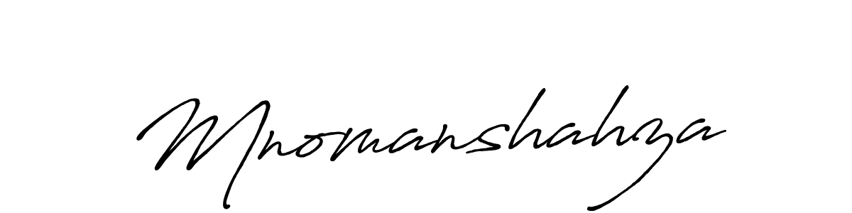 Also You can easily find your signature by using the search form. We will create Mnomanshahza name handwritten signature images for you free of cost using Antro_Vectra_Bolder sign style. Mnomanshahza signature style 7 images and pictures png