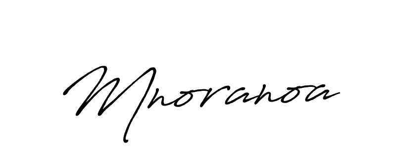 Create a beautiful signature design for name Mnoranoa. With this signature (Antro_Vectra_Bolder) fonts, you can make a handwritten signature for free. Mnoranoa signature style 7 images and pictures png