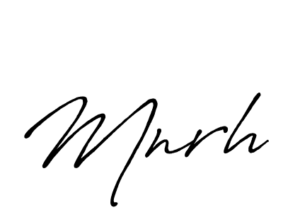 The best way (Antro_Vectra_Bolder) to make a short signature is to pick only two or three words in your name. The name Mnrh include a total of six letters. For converting this name. Mnrh signature style 7 images and pictures png