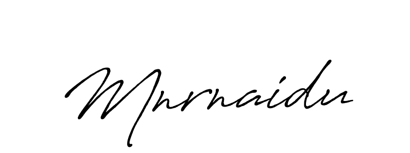 Mnrnaidu stylish signature style. Best Handwritten Sign (Antro_Vectra_Bolder) for my name. Handwritten Signature Collection Ideas for my name Mnrnaidu. Mnrnaidu signature style 7 images and pictures png