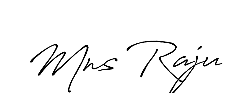 Once you've used our free online signature maker to create your best signature Antro_Vectra_Bolder style, it's time to enjoy all of the benefits that Mns Raju name signing documents. Mns Raju signature style 7 images and pictures png