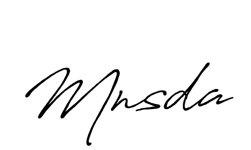 How to make Mnsda signature? Antro_Vectra_Bolder is a professional autograph style. Create handwritten signature for Mnsda name. Mnsda signature style 7 images and pictures png