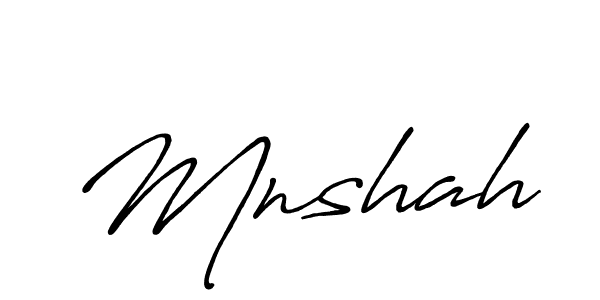 How to make Mnshah signature? Antro_Vectra_Bolder is a professional autograph style. Create handwritten signature for Mnshah name. Mnshah signature style 7 images and pictures png