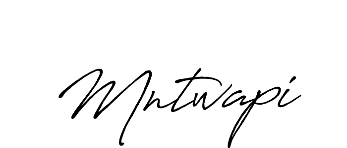 Create a beautiful signature design for name Mntwapi. With this signature (Antro_Vectra_Bolder) fonts, you can make a handwritten signature for free. Mntwapi signature style 7 images and pictures png