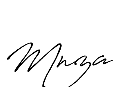 Also You can easily find your signature by using the search form. We will create Mnza name handwritten signature images for you free of cost using Antro_Vectra_Bolder sign style. Mnza signature style 7 images and pictures png