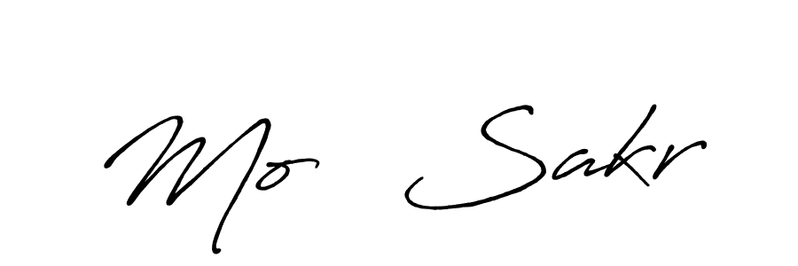 Make a beautiful signature design for name Mo   Sakr. With this signature (Antro_Vectra_Bolder) style, you can create a handwritten signature for free. Mo   Sakr signature style 7 images and pictures png