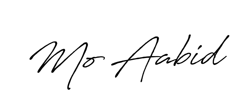 How to make Mo Aabid name signature. Use Antro_Vectra_Bolder style for creating short signs online. This is the latest handwritten sign. Mo Aabid signature style 7 images and pictures png