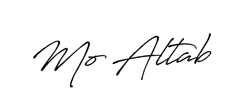 Make a beautiful signature design for name Mo Altab. With this signature (Antro_Vectra_Bolder) style, you can create a handwritten signature for free. Mo Altab signature style 7 images and pictures png