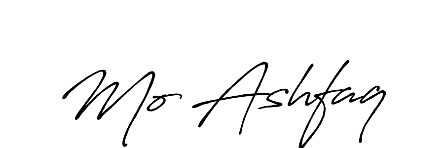 How to make Mo Ashfaq name signature. Use Antro_Vectra_Bolder style for creating short signs online. This is the latest handwritten sign. Mo Ashfaq signature style 7 images and pictures png