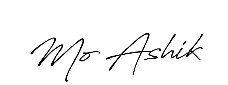 How to make Mo Ashik signature? Antro_Vectra_Bolder is a professional autograph style. Create handwritten signature for Mo Ashik name. Mo Ashik signature style 7 images and pictures png