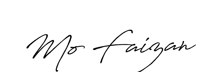 Use a signature maker to create a handwritten signature online. With this signature software, you can design (Antro_Vectra_Bolder) your own signature for name Mo Faizan. Mo Faizan signature style 7 images and pictures png