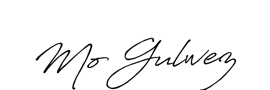 Mo Gulwez stylish signature style. Best Handwritten Sign (Antro_Vectra_Bolder) for my name. Handwritten Signature Collection Ideas for my name Mo Gulwez. Mo Gulwez signature style 7 images and pictures png