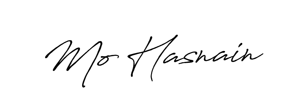 You should practise on your own different ways (Antro_Vectra_Bolder) to write your name (Mo Hasnain) in signature. don't let someone else do it for you. Mo Hasnain signature style 7 images and pictures png