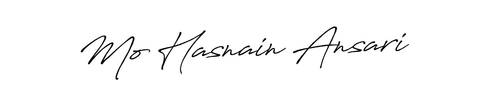 if you are searching for the best signature style for your name Mo Hasnain Ansari. so please give up your signature search. here we have designed multiple signature styles  using Antro_Vectra_Bolder. Mo Hasnain Ansari signature style 7 images and pictures png