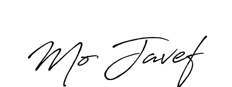 How to make Mo Javef signature? Antro_Vectra_Bolder is a professional autograph style. Create handwritten signature for Mo Javef name. Mo Javef signature style 7 images and pictures png