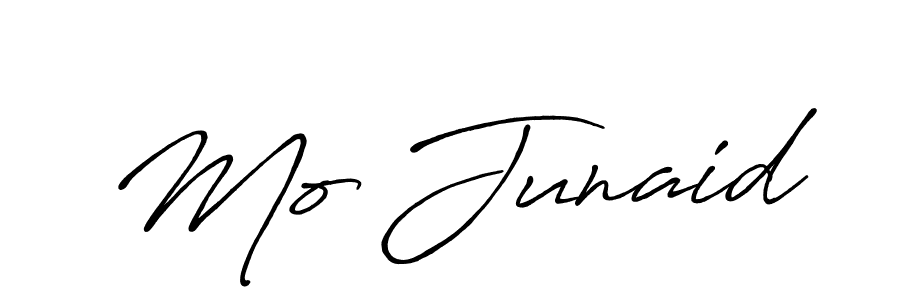 Make a beautiful signature design for name Mo Junaid. With this signature (Antro_Vectra_Bolder) style, you can create a handwritten signature for free. Mo Junaid signature style 7 images and pictures png