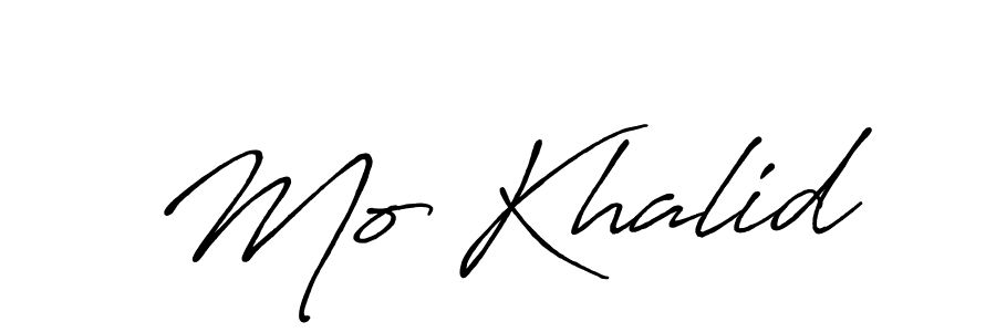 Mo Khalid stylish signature style. Best Handwritten Sign (Antro_Vectra_Bolder) for my name. Handwritten Signature Collection Ideas for my name Mo Khalid. Mo Khalid signature style 7 images and pictures png