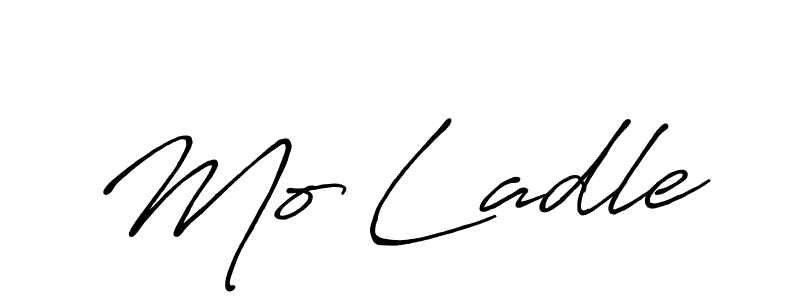 Also we have Mo Ladle name is the best signature style. Create professional handwritten signature collection using Antro_Vectra_Bolder autograph style. Mo Ladle signature style 7 images and pictures png