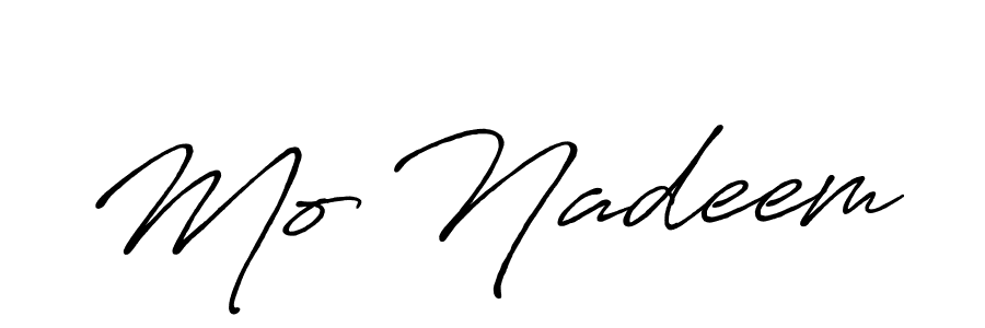 Also You can easily find your signature by using the search form. We will create Mo Nadeem name handwritten signature images for you free of cost using Antro_Vectra_Bolder sign style. Mo Nadeem signature style 7 images and pictures png