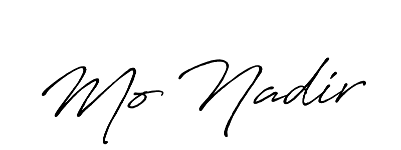 Similarly Antro_Vectra_Bolder is the best handwritten signature design. Signature creator online .You can use it as an online autograph creator for name Mo Nadir. Mo Nadir signature style 7 images and pictures png