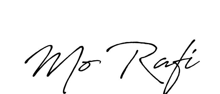 Mo Rafi stylish signature style. Best Handwritten Sign (Antro_Vectra_Bolder) for my name. Handwritten Signature Collection Ideas for my name Mo Rafi. Mo Rafi signature style 7 images and pictures png