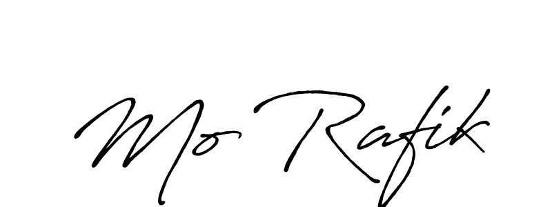 Mo Rafik stylish signature style. Best Handwritten Sign (Antro_Vectra_Bolder) for my name. Handwritten Signature Collection Ideas for my name Mo Rafik. Mo Rafik signature style 7 images and pictures png