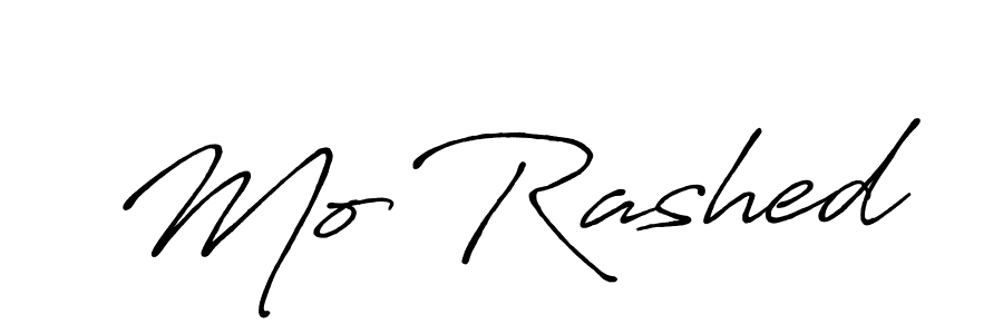 It looks lik you need a new signature style for name Mo Rashed. Design unique handwritten (Antro_Vectra_Bolder) signature with our free signature maker in just a few clicks. Mo Rashed signature style 7 images and pictures png