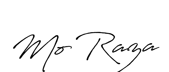 Make a beautiful signature design for name Mo Raza. With this signature (Antro_Vectra_Bolder) style, you can create a handwritten signature for free. Mo Raza signature style 7 images and pictures png