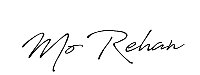 Design your own signature with our free online signature maker. With this signature software, you can create a handwritten (Antro_Vectra_Bolder) signature for name Mo Rehan. Mo Rehan signature style 7 images and pictures png