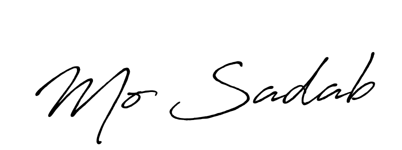 How to make Mo Sadab signature? Antro_Vectra_Bolder is a professional autograph style. Create handwritten signature for Mo Sadab name. Mo Sadab signature style 7 images and pictures png