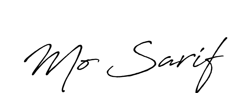 Mo Sarif stylish signature style. Best Handwritten Sign (Antro_Vectra_Bolder) for my name. Handwritten Signature Collection Ideas for my name Mo Sarif. Mo Sarif signature style 7 images and pictures png