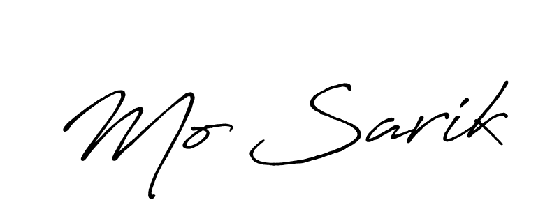 The best way (Antro_Vectra_Bolder) to make a short signature is to pick only two or three words in your name. The name Mo Sarik include a total of six letters. For converting this name. Mo Sarik signature style 7 images and pictures png