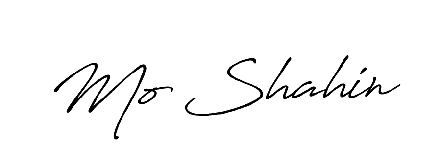 Create a beautiful signature design for name Mo Shahin. With this signature (Antro_Vectra_Bolder) fonts, you can make a handwritten signature for free. Mo Shahin signature style 7 images and pictures png