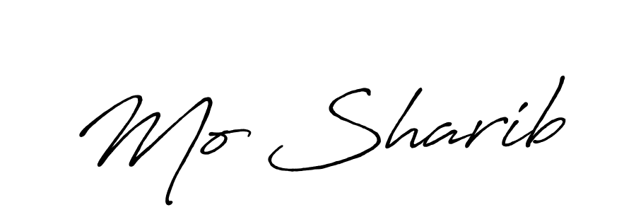 Create a beautiful signature design for name Mo Sharib. With this signature (Antro_Vectra_Bolder) fonts, you can make a handwritten signature for free. Mo Sharib signature style 7 images and pictures png