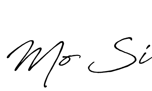 Also we have Mo Si name is the best signature style. Create professional handwritten signature collection using Antro_Vectra_Bolder autograph style. Mo Si signature style 7 images and pictures png