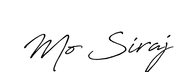Design your own signature with our free online signature maker. With this signature software, you can create a handwritten (Antro_Vectra_Bolder) signature for name Mo Siraj. Mo Siraj signature style 7 images and pictures png