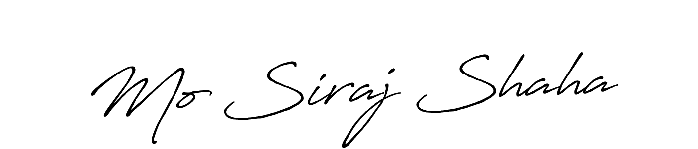 It looks lik you need a new signature style for name Mo Siraj Shaha. Design unique handwritten (Antro_Vectra_Bolder) signature with our free signature maker in just a few clicks. Mo Siraj Shaha signature style 7 images and pictures png