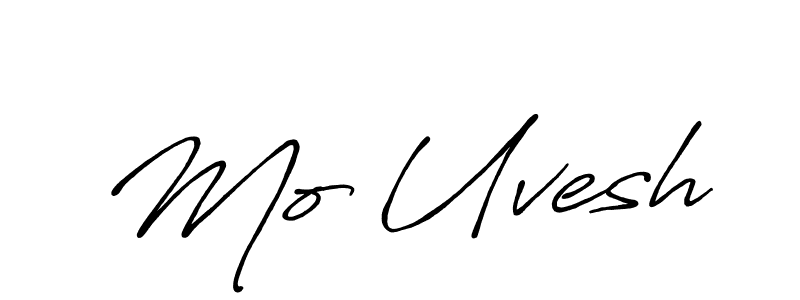 Also we have Mo Uvesh name is the best signature style. Create professional handwritten signature collection using Antro_Vectra_Bolder autograph style. Mo Uvesh signature style 7 images and pictures png