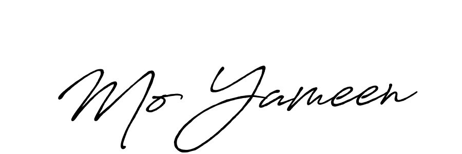 Make a beautiful signature design for name Mo Yameen. With this signature (Antro_Vectra_Bolder) style, you can create a handwritten signature for free. Mo Yameen signature style 7 images and pictures png