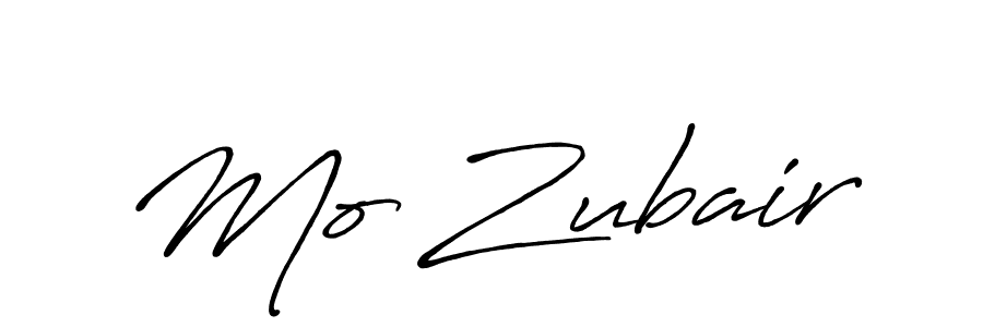 Make a beautiful signature design for name Mo Zubair. With this signature (Antro_Vectra_Bolder) style, you can create a handwritten signature for free. Mo Zubair signature style 7 images and pictures png