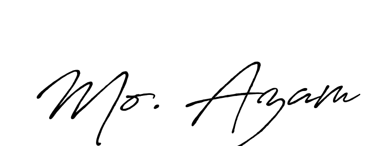 Make a beautiful signature design for name Mo. Azam. With this signature (Antro_Vectra_Bolder) style, you can create a handwritten signature for free. Mo. Azam signature style 7 images and pictures png