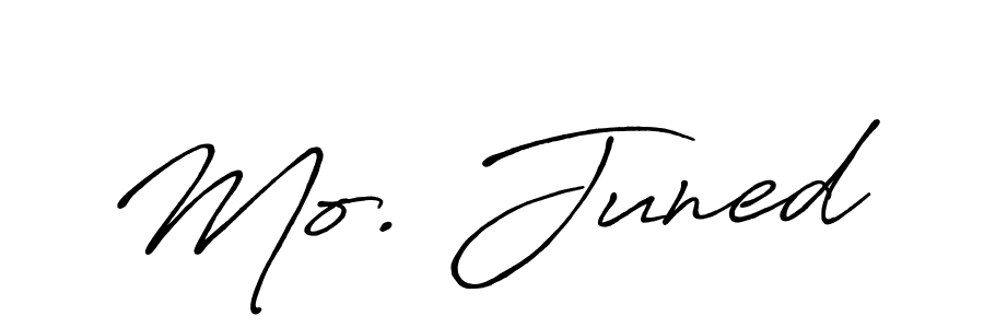 Design your own signature with our free online signature maker. With this signature software, you can create a handwritten (Antro_Vectra_Bolder) signature for name Mo. Juned. Mo. Juned signature style 7 images and pictures png