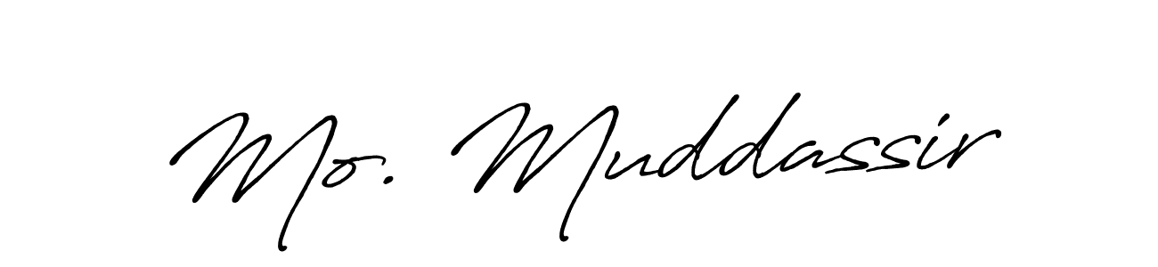 How to make Mo. Muddassir signature? Antro_Vectra_Bolder is a professional autograph style. Create handwritten signature for Mo. Muddassir name. Mo. Muddassir signature style 7 images and pictures png