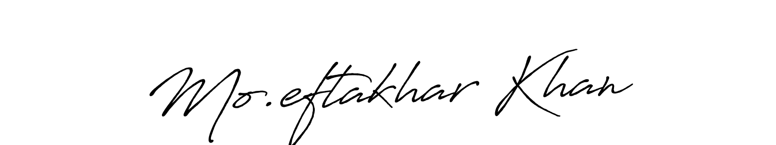 Mo.eftakhar Khan stylish signature style. Best Handwritten Sign (Antro_Vectra_Bolder) for my name. Handwritten Signature Collection Ideas for my name Mo.eftakhar Khan. Mo.eftakhar Khan signature style 7 images and pictures png