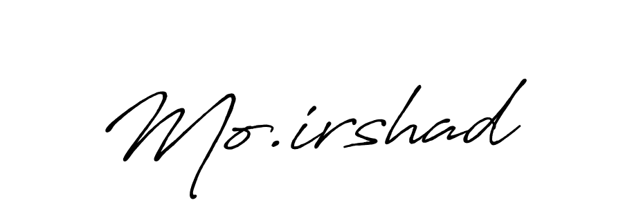 Make a beautiful signature design for name Mo.irshad. With this signature (Antro_Vectra_Bolder) style, you can create a handwritten signature for free. Mo.irshad signature style 7 images and pictures png